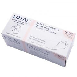 LOYAL Poches à Douille Jetables Transparentes 38 cm x100 – Qualité Pro, Précision Maximale