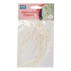 Toppers Nœuds Satinés PME pour Gâteau – Lot de 8