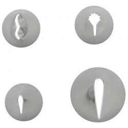 Set de 4 douilles à volants Wilton n°86, 100, 102 et 125