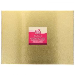 FunCakes Cake Board Rectangulaire 40 x 30 cm – Plateau à gâteau rigide réutilisable