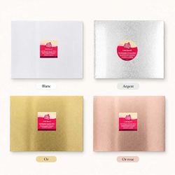 FunCakes Cake Board Rectangulaire 40 x 30 cm – Plateau à gâteau rigide réutilisable