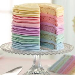 Wilton Easy Layers Cake Pan 20 cm – Set de 4 moules à gâteaux multicouches antiadhésifs