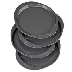 Wilton Easy Layers Cake Pan 20 cm – Set de 4 moules à gâteaux multicouches antiadhésifs