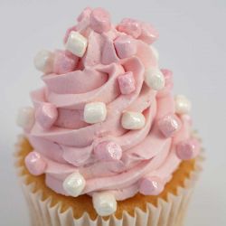 Crunch Mallows Rose et Blanc – Mini Guimauves Croustillantes pour Décoration de Gâteaux et Cupcakes