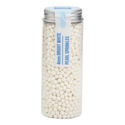 Perles comestibles brillantes – Blanc, Or, Argent et Noir – 4 mm, 6 mm, 8 mm et tailles mixtes