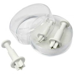 Emporte-pièces à Piston Fantaisie Étoile – Lot de 3 Découpoirs Éjecteurs Mini, Moyen & Grand pour Pâte à Sucre, Gumpaste et Mass