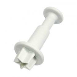 Emporte-pièces à Piston Fantaisie Étoile – Lot de 3 Découpoirs Éjecteurs Mini, Moyen & Grand pour Pâte à Sucre, Gumpaste et Mass