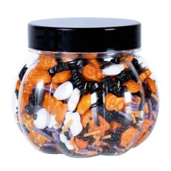 Halloween Sprinkles PME – Panique à la Citrouille 136 g | Décorations en sucre Halloween pour cupcakes, biscuits et gâteaux