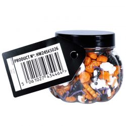 Halloween Sprinkles PME – Panique à la Citrouille 136 g | Décorations en sucre Halloween pour cupcakes, biscuits et gâteaux