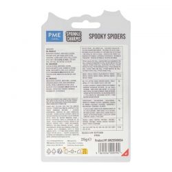 Sprinkle Charms décoratifs Halloween PME – Araignées noires & blanches 25 g