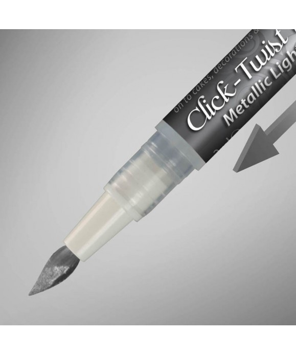 Click-Twist Brush Métalliques Argent clair Rainbow Dust Click-Twist Brush Métalliques Argent clair Rainbow Dust