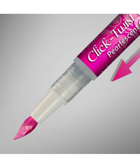 Click-Twist Brush® Cerise nacré Rainbow Dust Click-Twist Brush® Cerise nacré Rainbow Dust