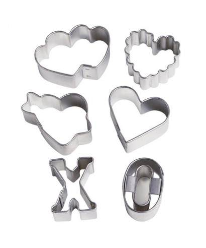 Emporte-pièce métal Mini Saint-Valentin set/6 Wilton Emporte-pièce métal Mini Saint-Valentin set/6 Wilton