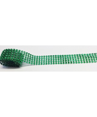 Bande de strass Vert 2,5 cm de haut