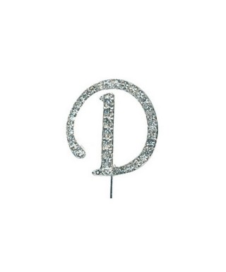 Lettre D en Diamant et Strass