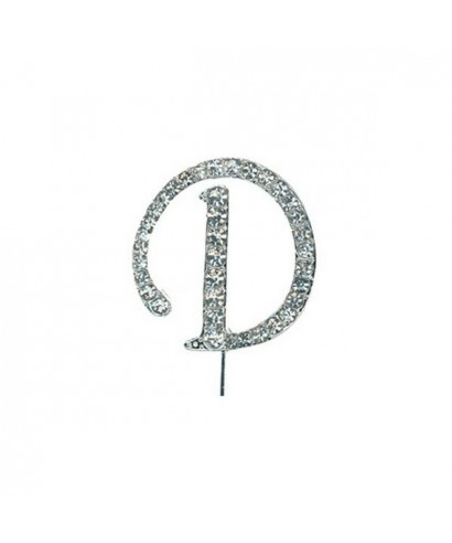 Lettre D en Diamant et Strass Lettre D en Diamant et Strass