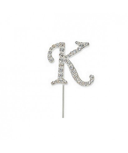 Lettre K en Diamant et Strass pour gâteaux Lettre K en Diamant et Strass pour gâteaux