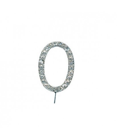 Lettre O en Diamant et Strass pour gâteaux Lettre O en Diamant et Strass pour gâteaux