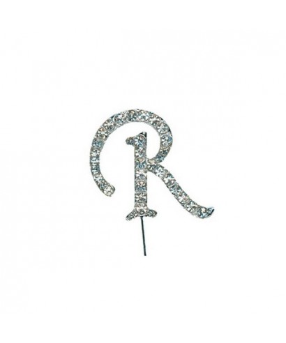 Lettre R en Diamant et Strass pour gâteaux Lettre R en Diamant et Strass pour gâteaux