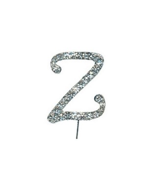 Lettre Z en Diamant et Strass pour gâteaux