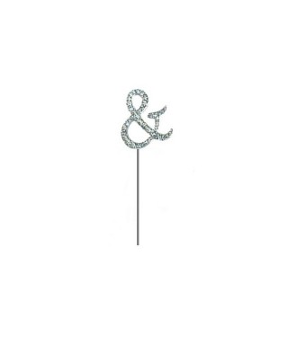 Lettre & en Diamant et Strass pour gâteaux