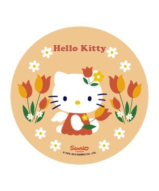 Disque Azyme Hello Kitty et ses tulipes