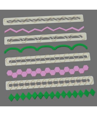 Découpoir de bordure Straight Frill 17 - 20 FMM Sugarcraft