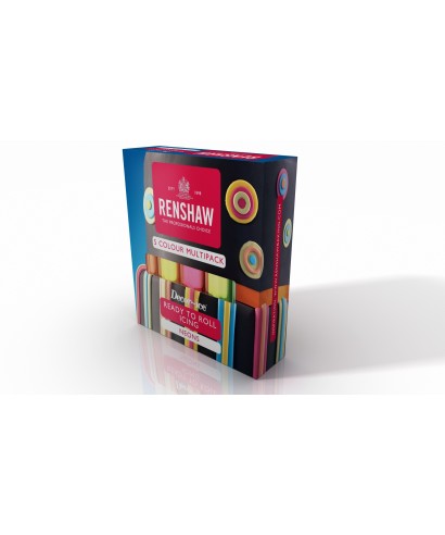 Kit pâte à sucre Néon 5 x 100g Renshaw Régalice Kit pâte à sucre Néon 5 x 100g Renshaw Régalice