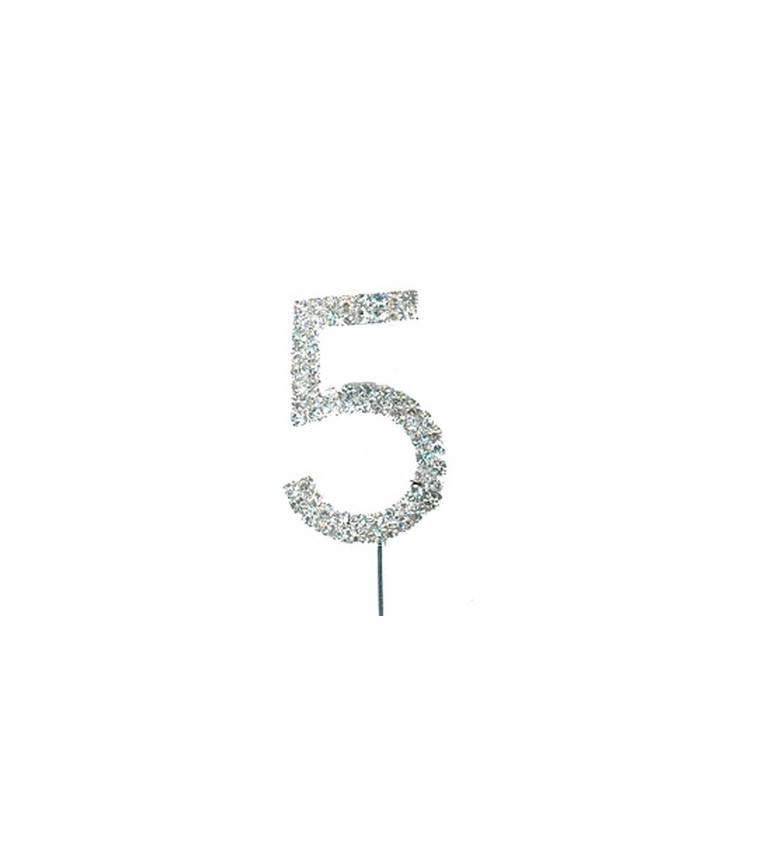 Chiffre 5 En Diamant Et Strass Pour Gateaux A 5 90 Chiffre 5 En Diamant Et Strass Pour Gateaux A 5 90