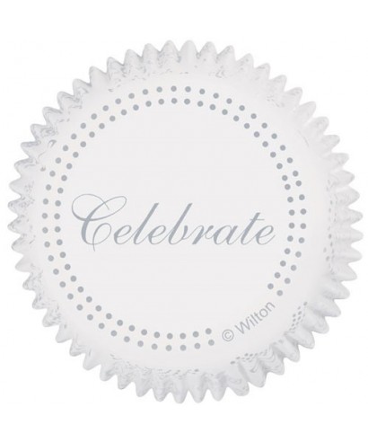 Caissettes Cupcake Celebrate Silver set/75 Wilton Caissettes Cupcake Celebrate Silver set/75 Wilton