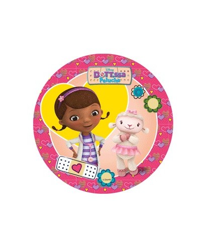 Disque pâte à sucre Docteur la peluche et Câline Disney Disque pâte à sucre Docteur la peluche et Câline Disney