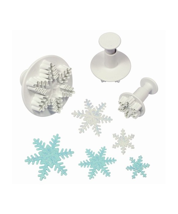 Emporte-pièce poussoir Flocon de neige set/3 à 12,90 €