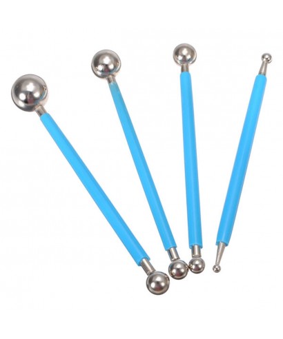 Ebauchoirs doubles Boule pâte à sucre set/4 Ebauchoirs doubles Boule pâte à sucre set/4