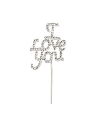 I Love you en strass pour gâteaux