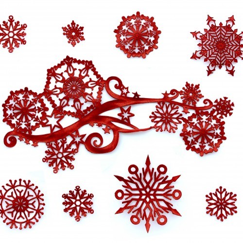 Tapis en dentelle pour sapin de Noël, flocon de neige, élan, bois de cerf - Moule à sucre pour décoration de gâteaux - Outils de décoration de gâteaux (maïs_K_29 x 10,2 x