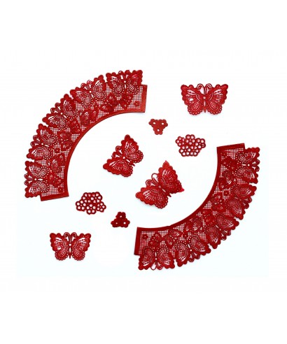 Tapis Wrapper Cupcake papillons Cake Lace Tapis Wrapper Cupcake papillons Cake Lace