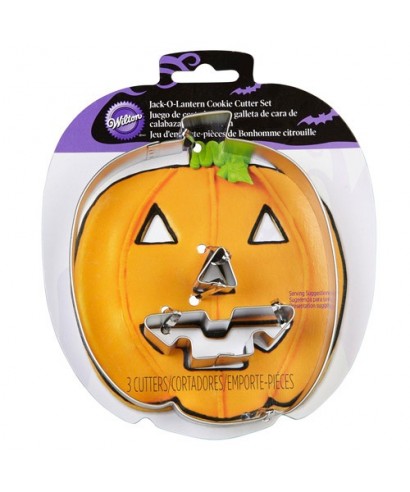 Emporte-Pièces pour Biscuit Jack-O-Latern Set/3 Wilton Emporte-Pièces pour Biscuit Jack-O-Latern Set/3 Wilton