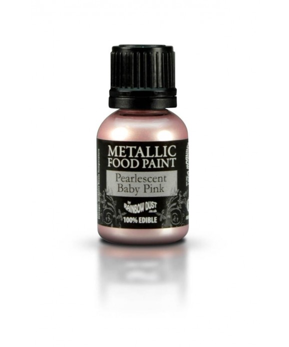 Peinture métallique Rose Bébé 25ml Rainbow Dust Peinture métallique Rose Bébé 25ml Rainbow Dust