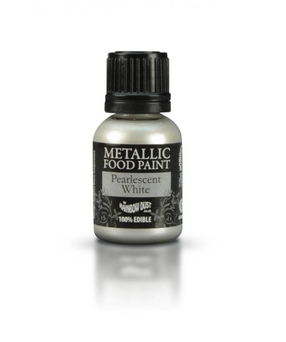 Peinture métallique BLANC Nacré 25ml Rainbow Dust Peinture métallique BLANC Nacré 25ml Rainbow Dust