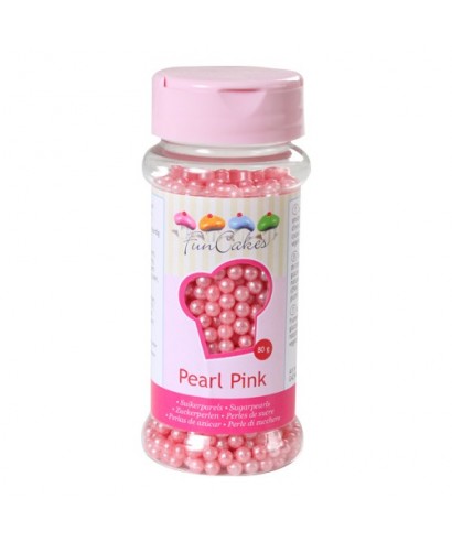 Perle de Sucre Rose nacré 80 gr FunCakes Perle de Sucre Rose nacré 80 gr FunCakes