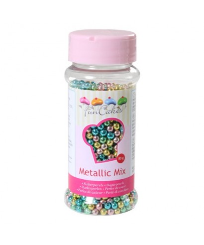Perle de Sucre Harlequin métallique 80g FunCakes Perle de Sucre Harlequin métallique 80g FunCakes