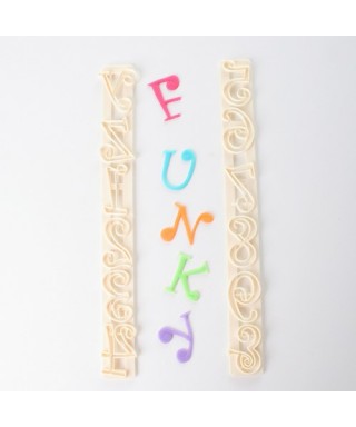 Lettre Funky MajuScule Chiffres et lettres FMM Sugarcraft