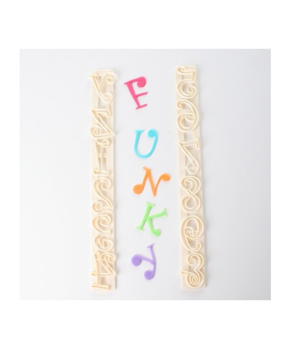 Lettre Funky MajuScule Chiffres et lettres FMM Sugarcraft