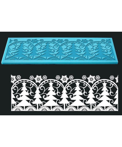 Tapis dentelle sapin de Noël Tapis dentelle sapin de Noël