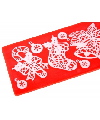 Tapis dentelle décorations de Noël Modécor