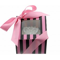 Boîte Chic pour Un Cupcakes Rose et Noir