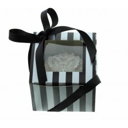 Boîte Chic pour Un Cupcakes Argent et Noir