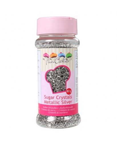 Sucre coloré Argent Métalisée 80g FunCakes Sucre coloré Argent Métalisée 80g FunCakes