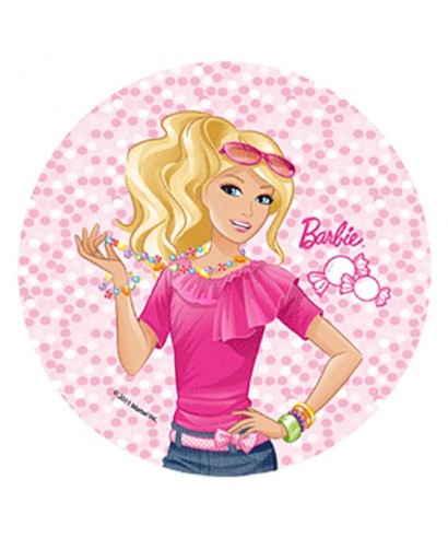 Disque Pâte à sucre Barbie en ballade Disque Pâte à sucre Barbie en ballade