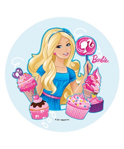 Disque Pâte à sucre Barbie ice-cream Disque Pâte à sucre Barbie ice-cream